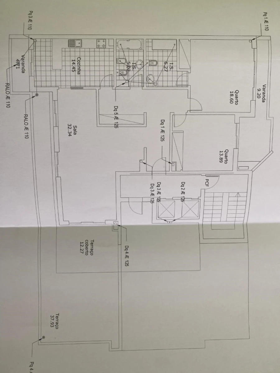 Apartamento T2 para Venda em Corroios Planta 1