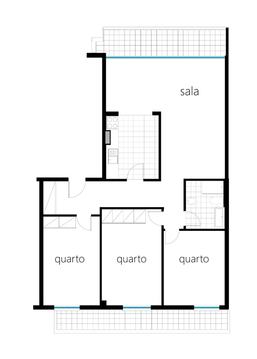 Apartamento T3 para Venda em Almada, Cova da Piedade, Pragal e Cacilhas Planta 1