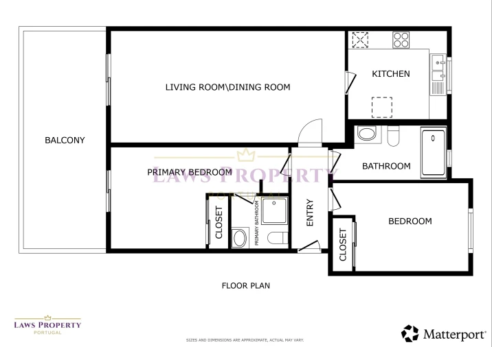 Apartamento T2 para Venda em Lagos (São Sebastião e Santa Maria) Planta 1