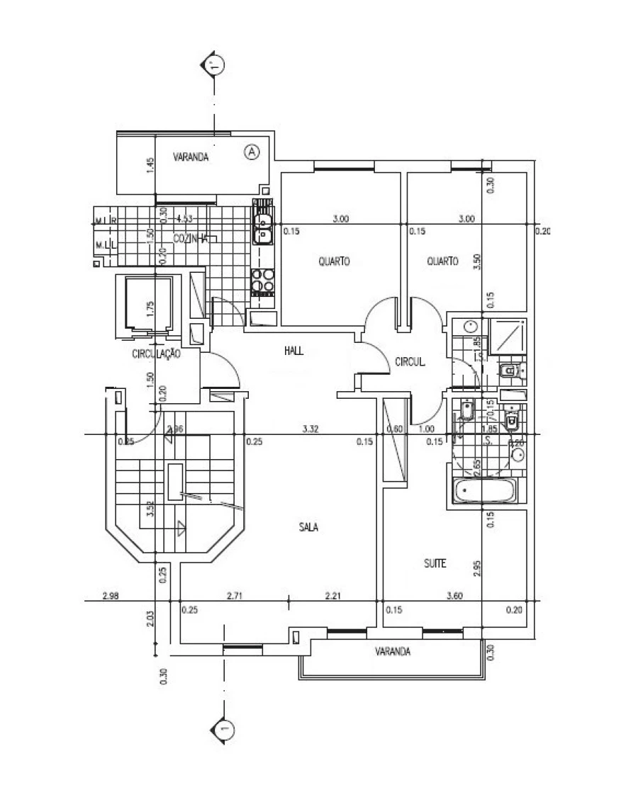 Apartamento T3 para Venda em Ramada e Caneças Planta 1