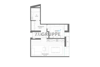 Apartamento T1 para Venda em Santa Joana