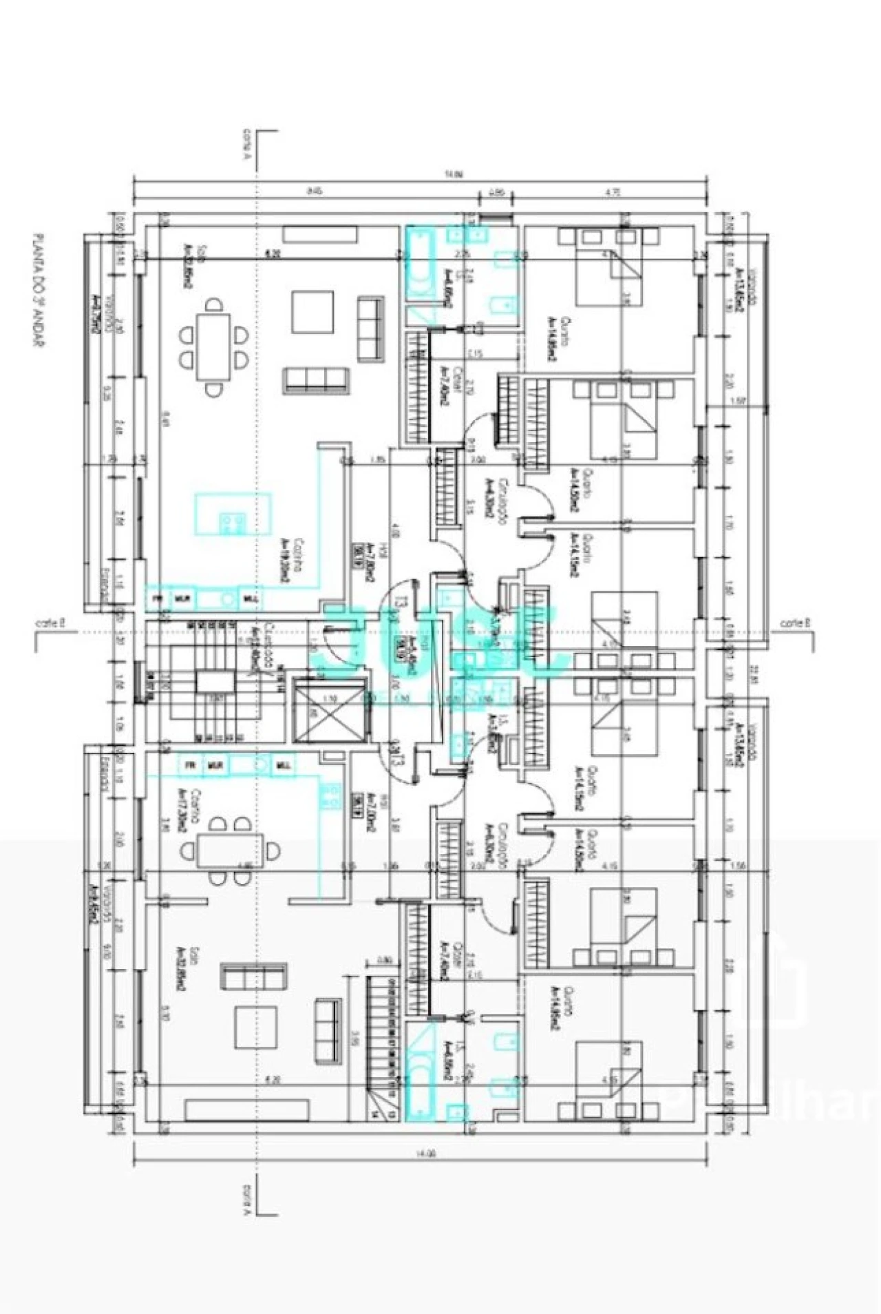 Apartamento T3 para Venda em Pinhal Novo Planta 3
