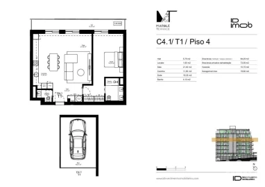 Apartamento T1 para Venda em Gondomar (São Cosme), Valbom e Jovim