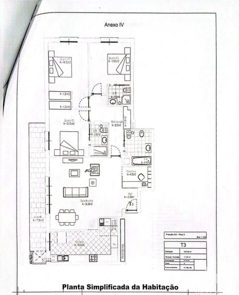 Apartamento T3 para Venda em Fatima