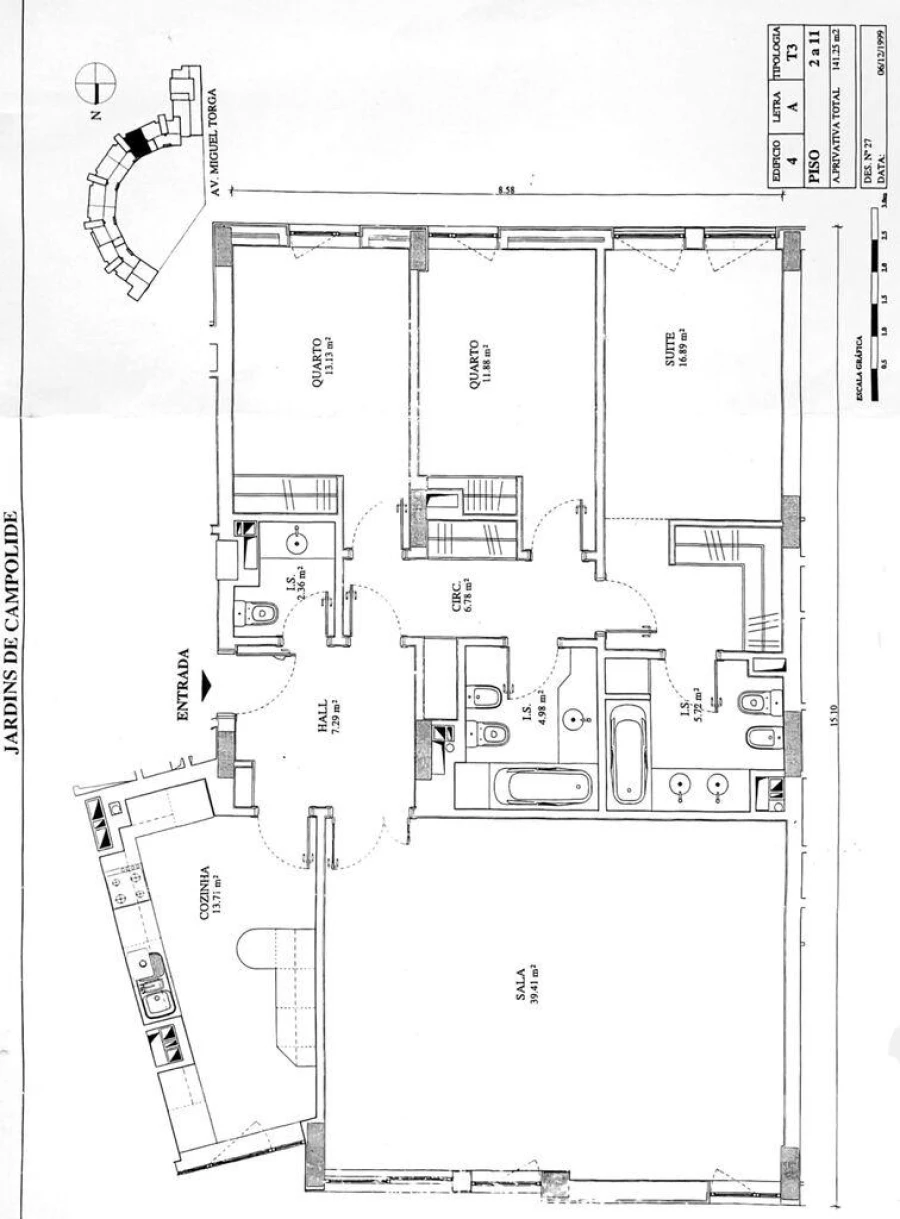 Apartamento T3 para Arrendamento em Campolide Foto 21