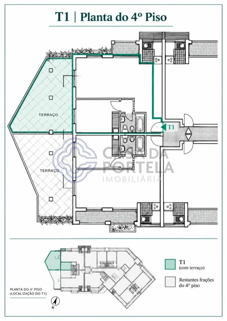 Apartamento T1 para Venda em Portimão Planta 2