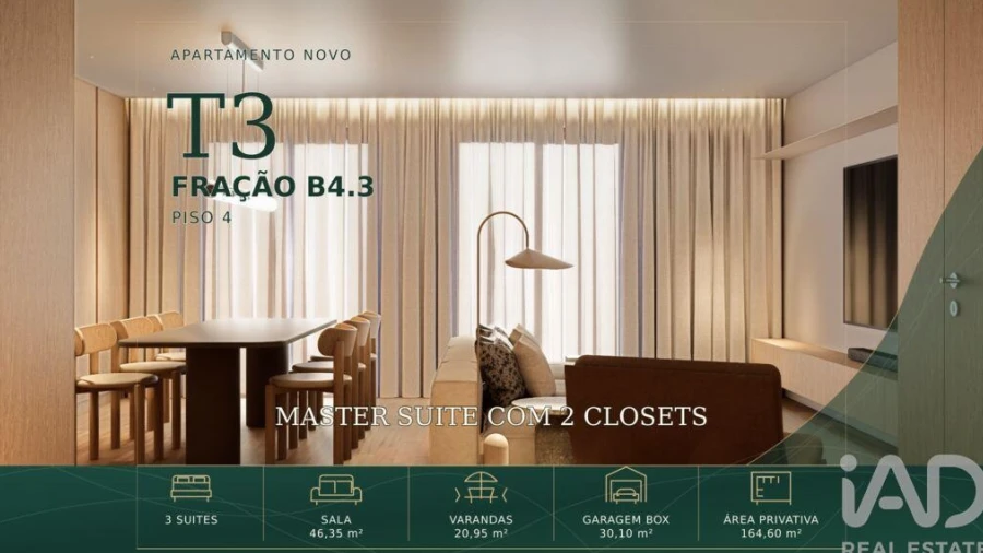 Apartamento T3 para Venda em Gondomar (São Cosme), Valbom e Jovim