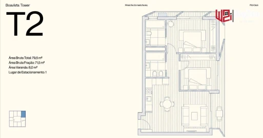 Apartamento T2 para Venda em Lordelo do Ouro e Massarelos