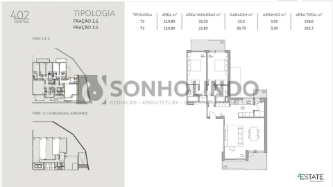 Apartamento T2 para Venda em Castêlo da Maia
