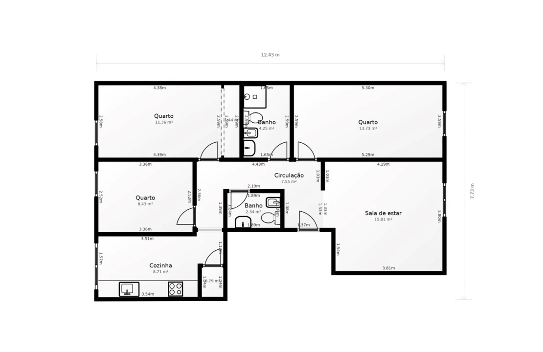 Apartamento T3 para Venda em Cacém e São Marcos Foto 5