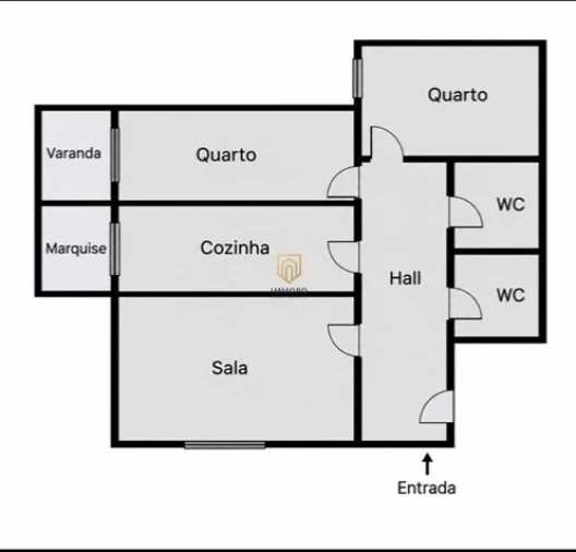 Apartamento T2 para Venda em Valongo Planta 1