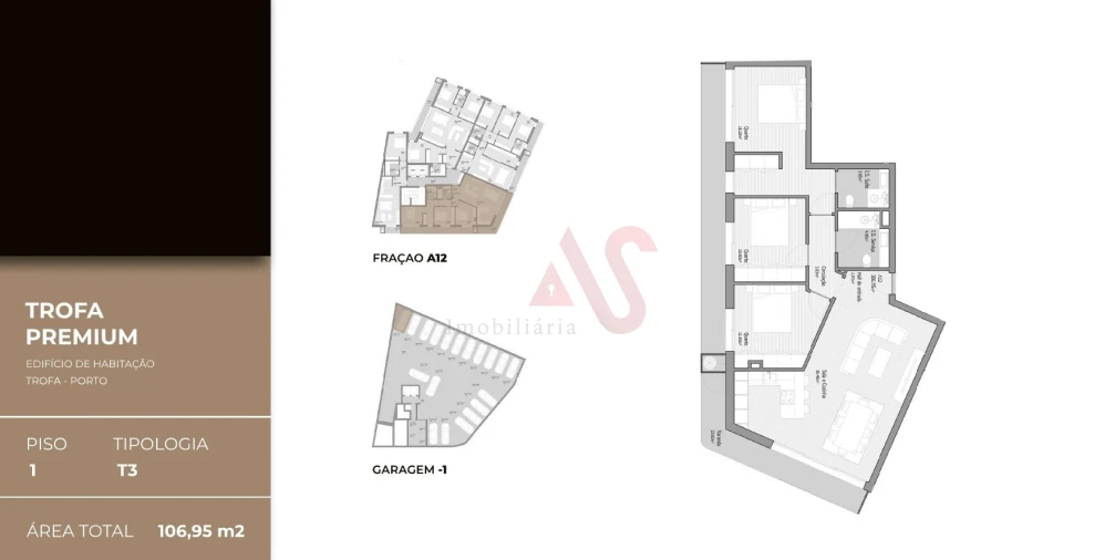 Apartamento T3 para Venda em Bougado (São Martinho e Santiago) Foto 15