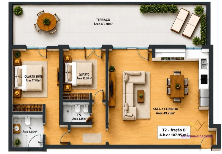 Apartamento T2 para Venda em Loures Planta 1