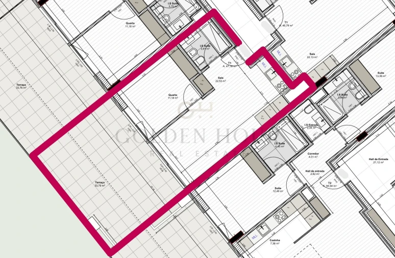 Apartamento T1 para Venda em Santa Marinha e São Pedro da Afurada Planta 1