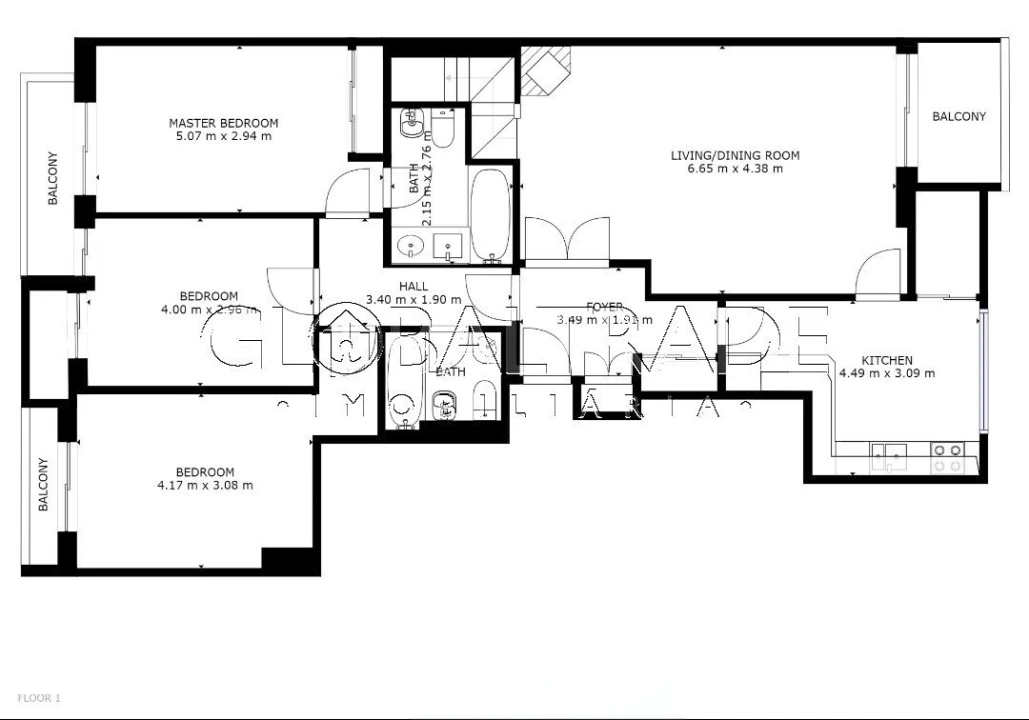 Apartamento T3 para Venda em Cidade da Maia Foto 3