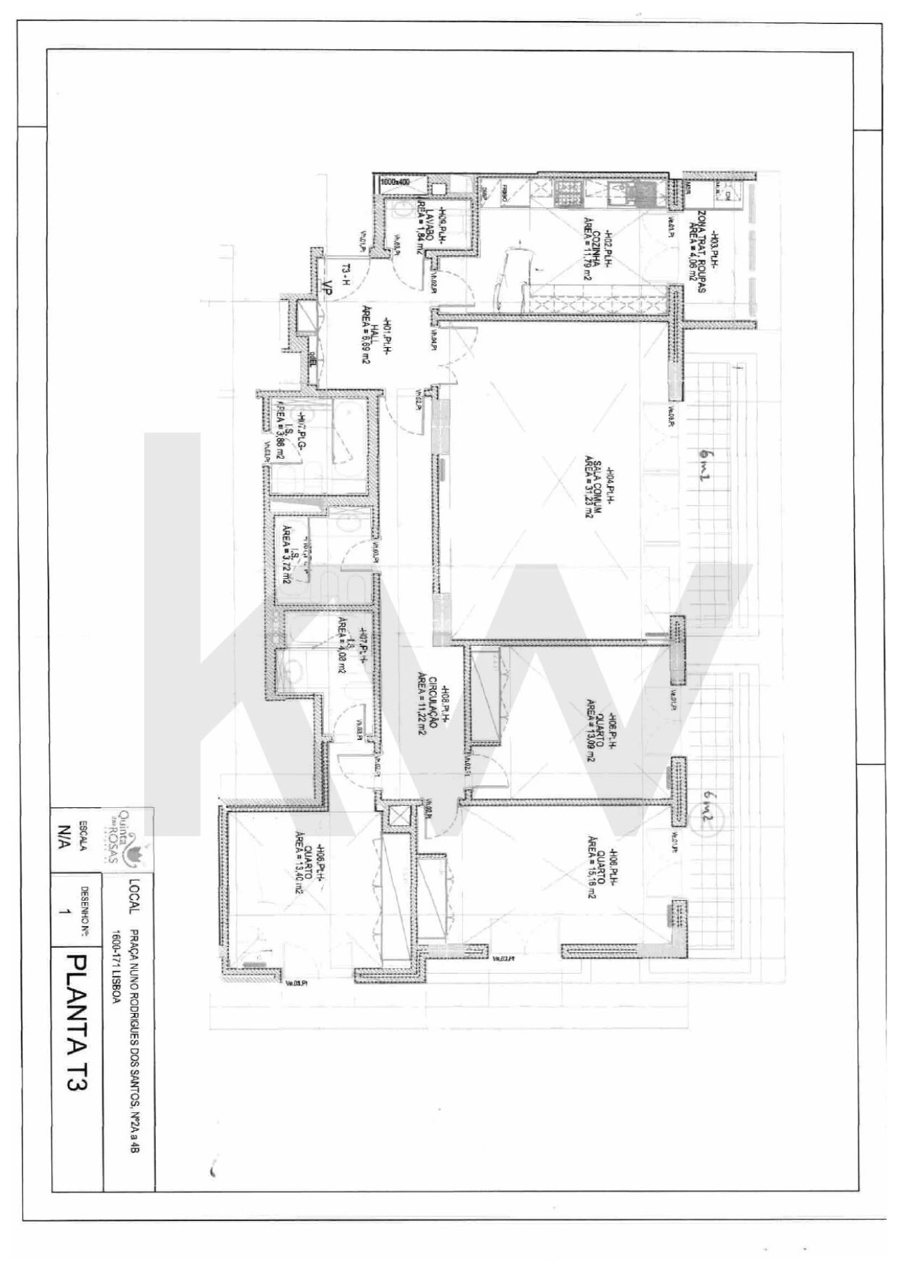 Apartamento T3 para Venda em São Domingos de Benfica Foto 31