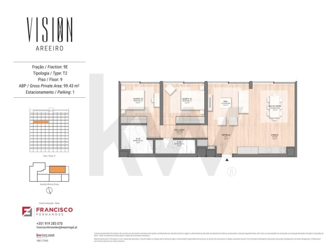Apartamento T2 para Venda em Areeiro Foto 20