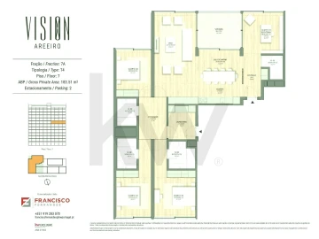 Apartamento T4 para Venda em Areeiro