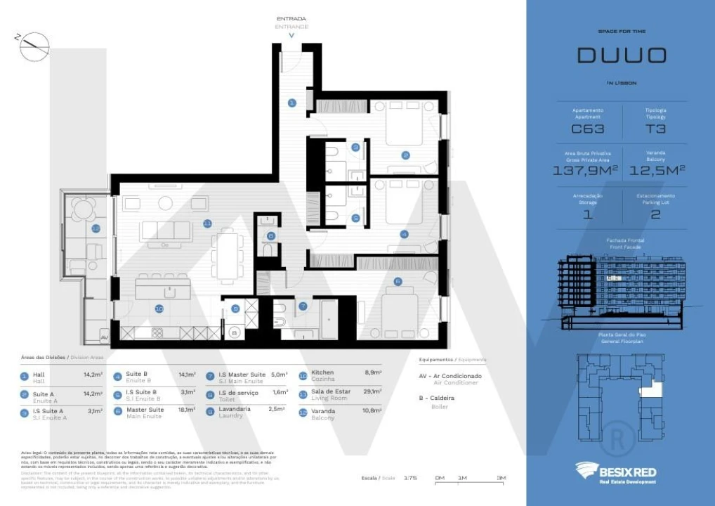 Apartamento T3 para Venda em Avenidas Novas Foto 44