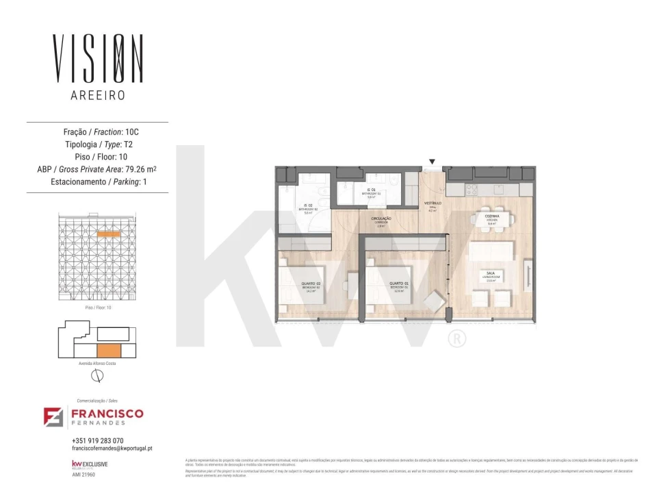 Apartamento T2 para Venda em Areeiro Foto 20