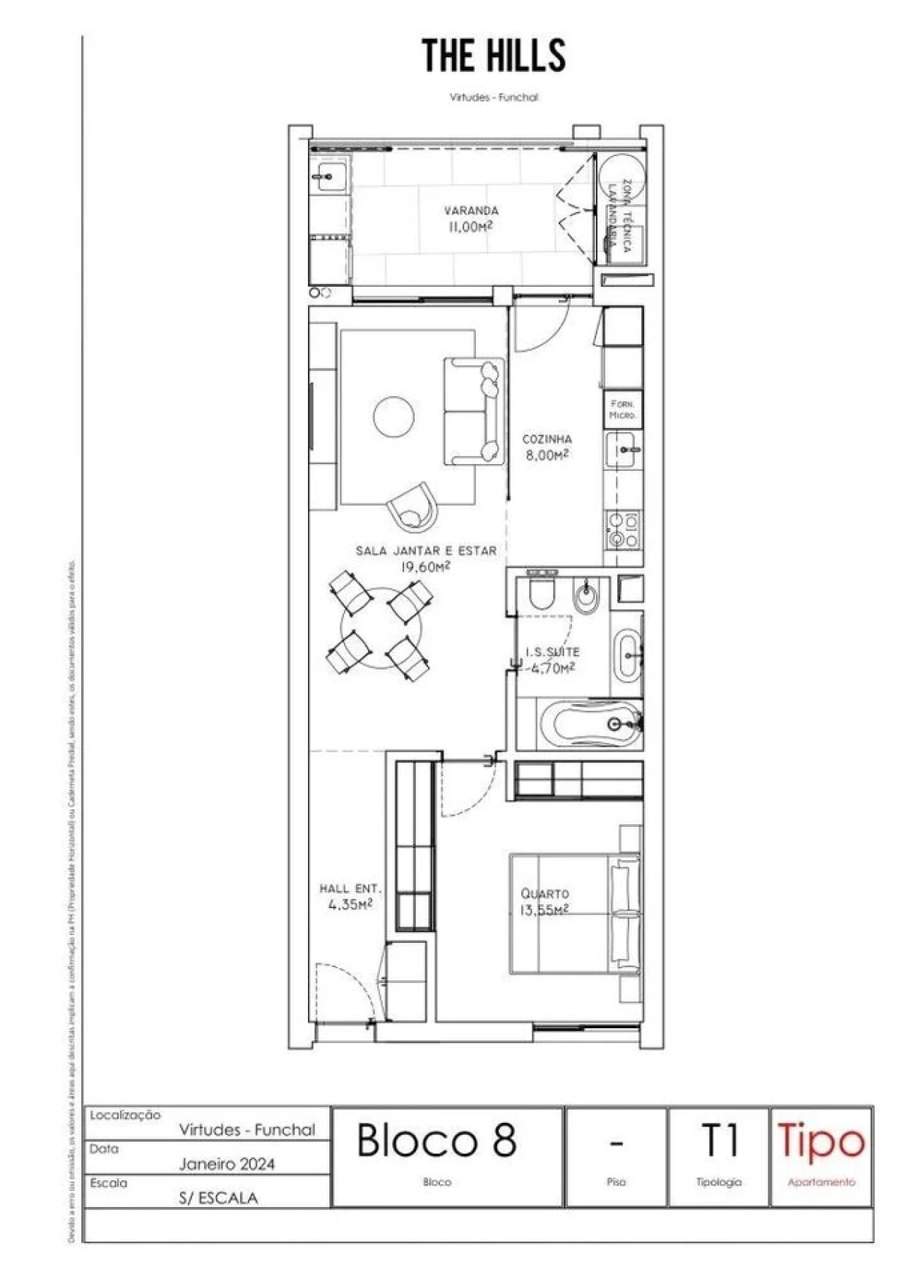 Apartamento T1 para Venda em São Martinho Foto 24