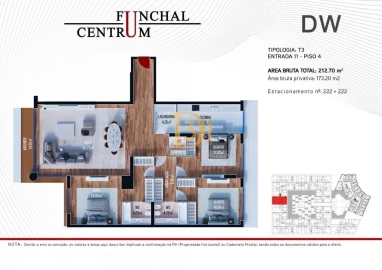 Apartamento T3 para Venda em Funchal (Se)