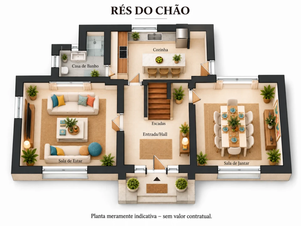 Moradia T4 para Venda em Alcabideche Planta 2