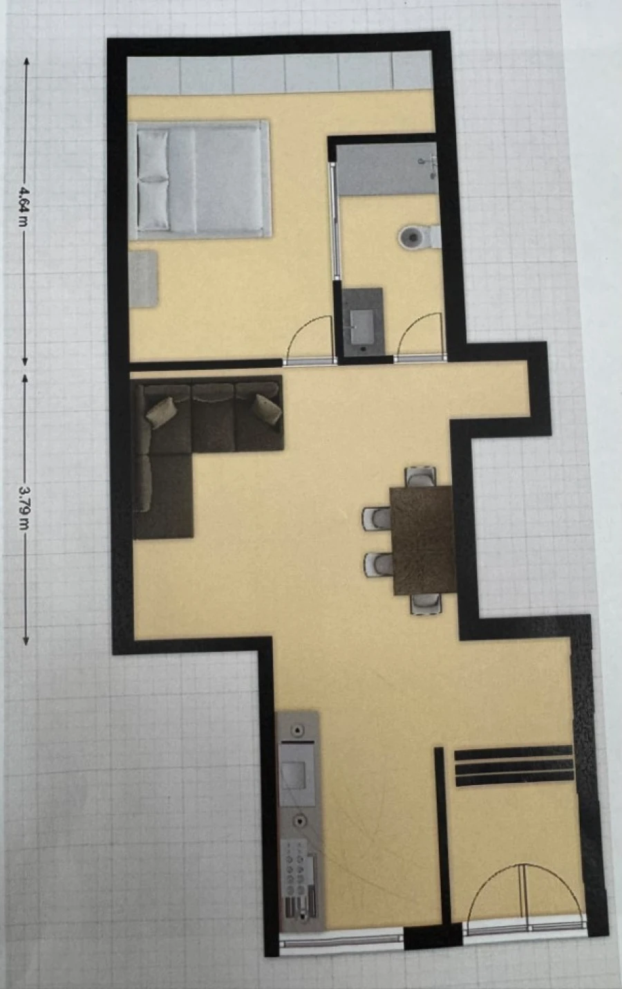 Apartamento T1 para Venda em Pontinha e Famões Planta 1