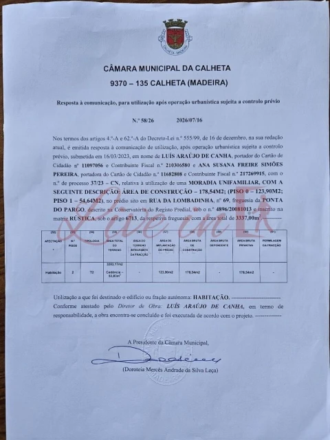 Moradia T2 para Venda em Fajã da Ovelha