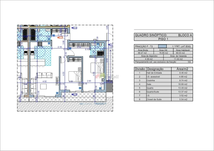 Apartamento T2 para Venda em Azeitão (São Lourenço e São Simão) Foto 9