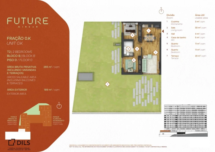 Apartamento T2 para Venda em Algés, Linda-A-Velha e Cruz Quebrada-Dafundo Planta 1