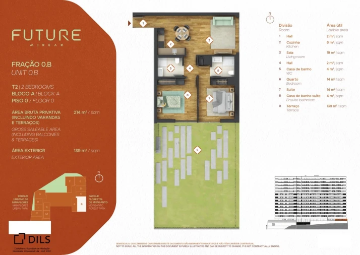 Apartamento T2 para Venda em Algés, Linda-A-Velha e Cruz Quebrada-Dafundo Planta 1