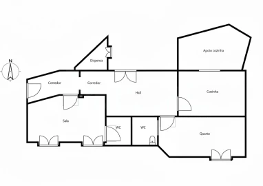 Apartamento T1 para Venda em São Vicente