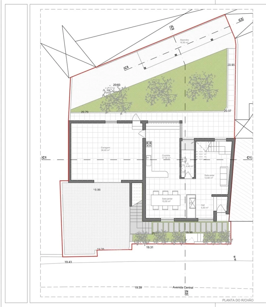 Moradia T3 para Venda em Tamel (São Verissimo) Planta 1