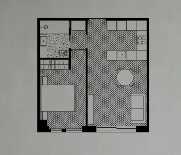Apartamento T1 para Venda em Cedofeita, Santo Ildefonso, Sé, Miragaia, São Nicolau e Vitória Planta 1