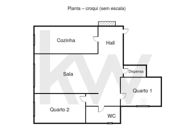 Apartamento T2 para Venda em Carcavelos e Parede