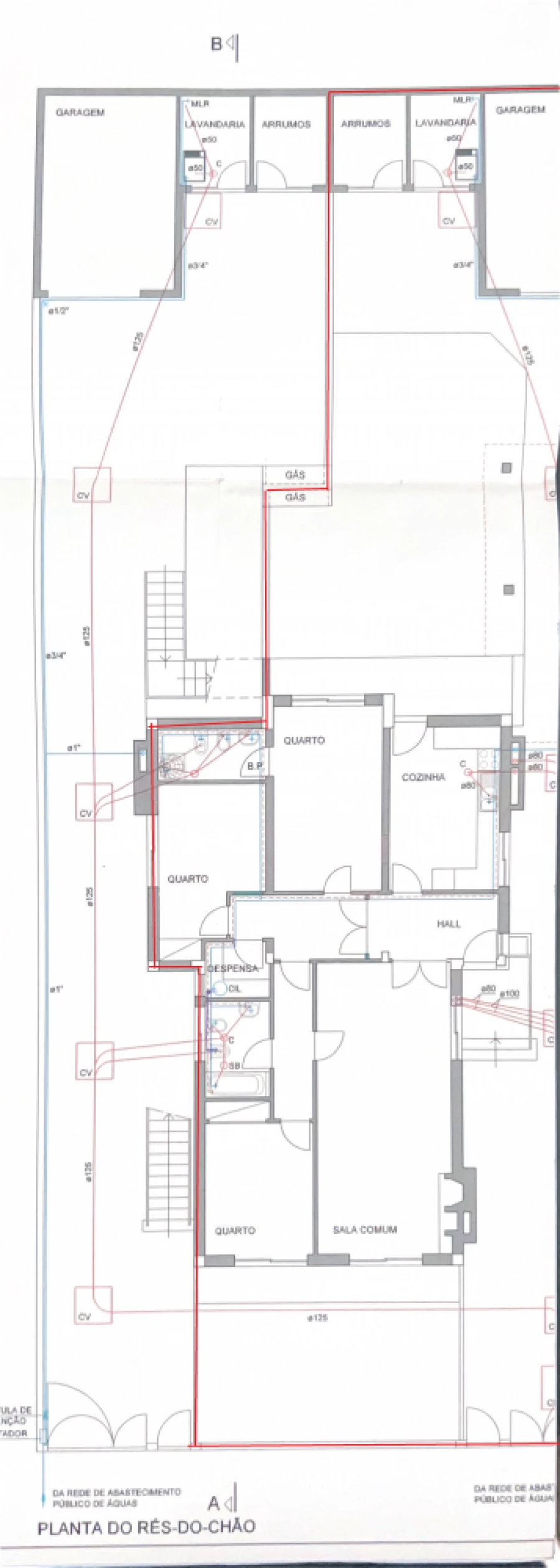 Apartamento T3 para Venda em Castêlo da Maia Planta 1