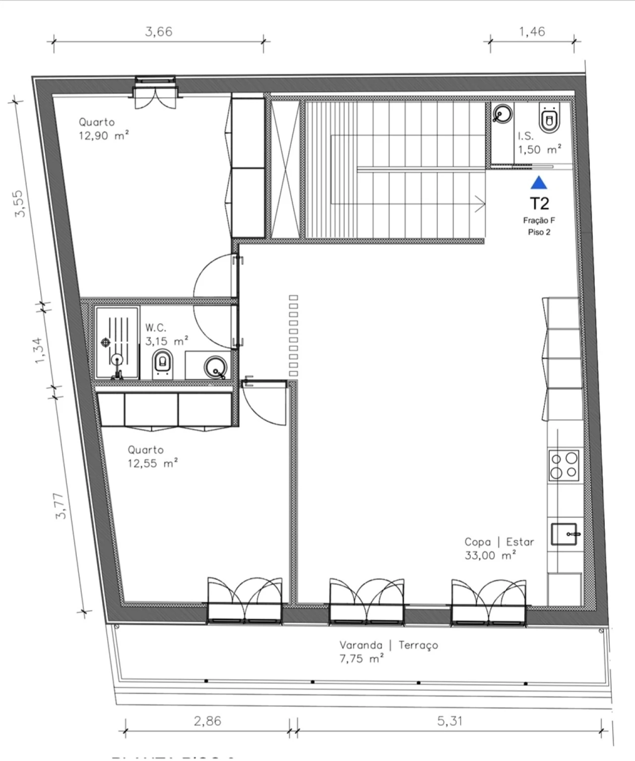 Apartamento T2 para Venda em Bonfim Foto 10