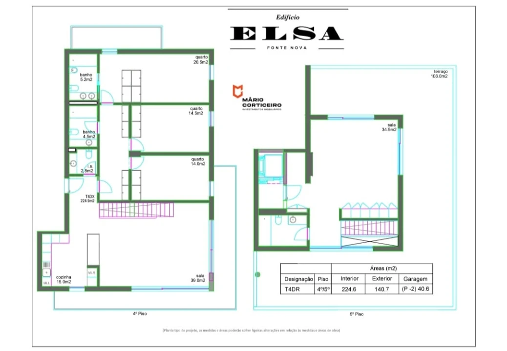 Apartamento T4 para Venda em Glória e Vera Cruz Foto 36