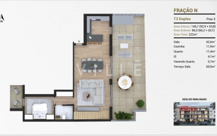Apartamento T3 para Venda em Gafanha da Nazaré