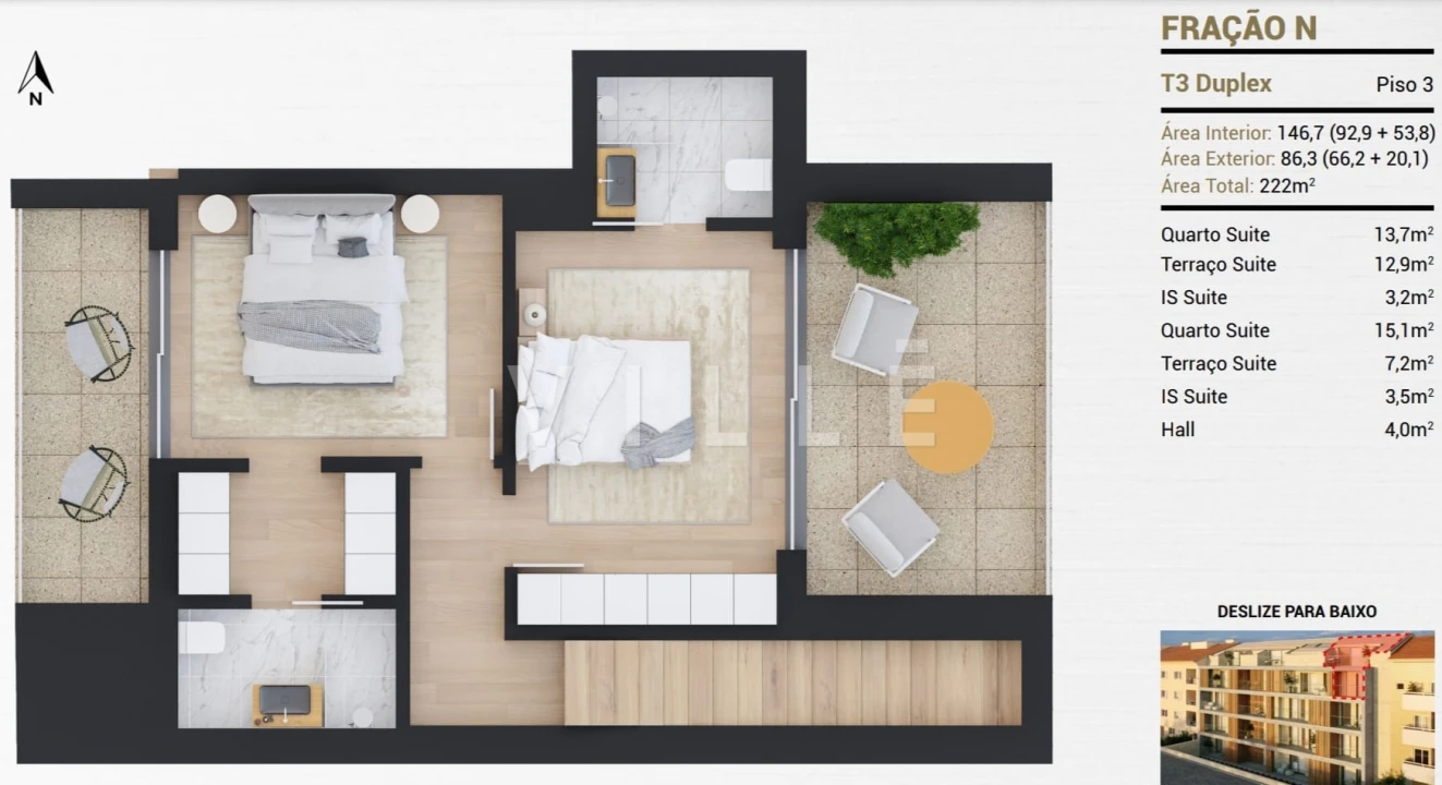 Apartamento T3 para Venda em Gafanha da Nazaré Foto 12
