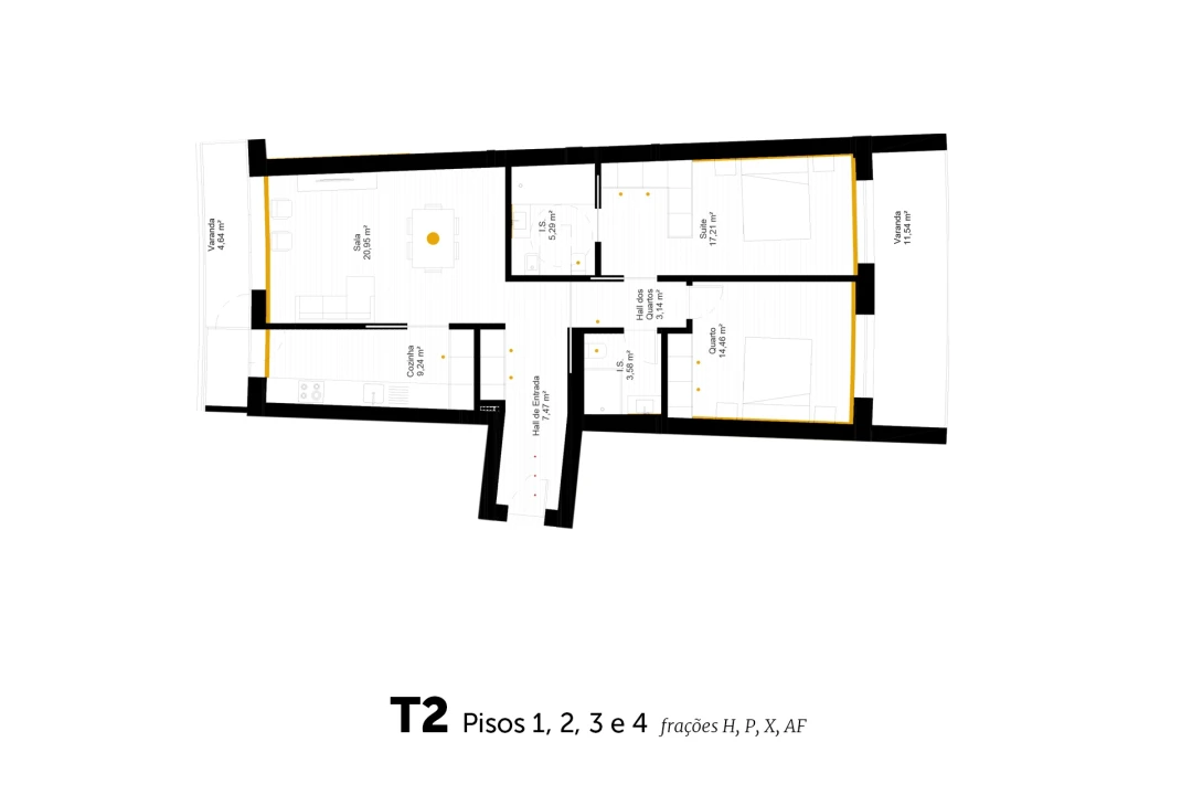 Apartamento T3 para Venda em Glória e Vera Cruz Foto 13