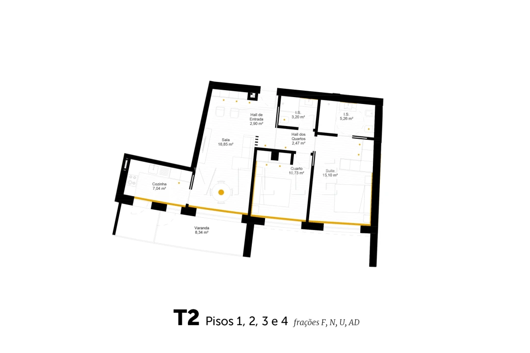 Apartamento T2 para Venda em Esgueira Foto 38