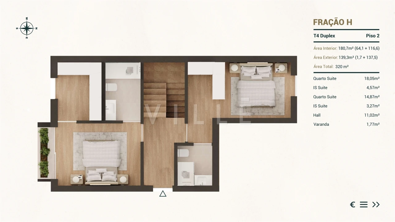 Apartamento T4 para Venda em Gafanha da Nazaré Planta 3