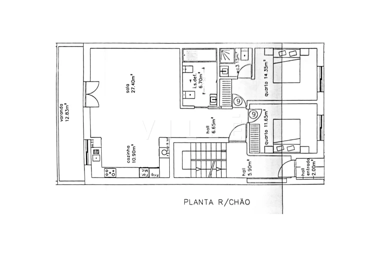 Apartamento T2 para Venda em Santa Joana Planta 1