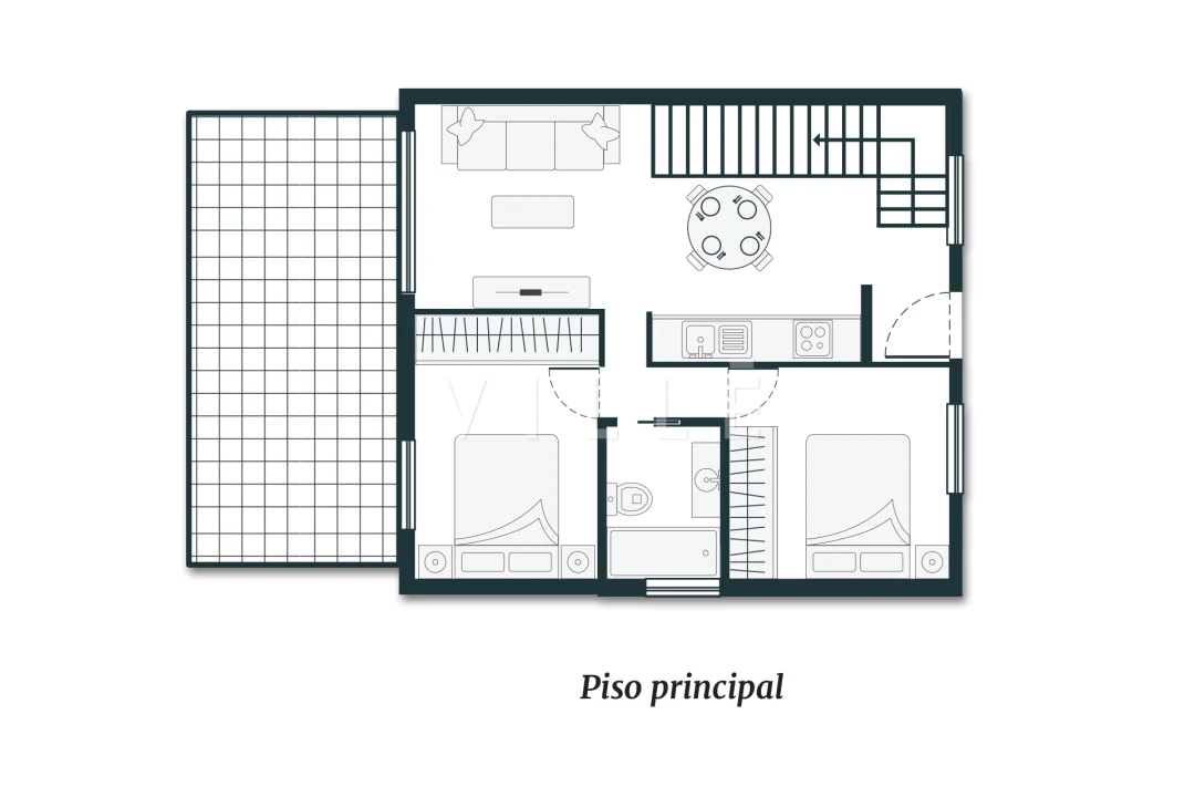 Apartamento T3 para Venda em Glória e Vera Cruz Planta 3