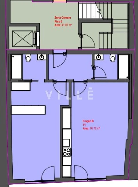 Apartamento T1 para Venda em Glória e Vera Cruz