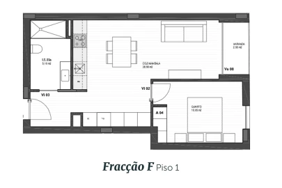Apartamento T1 para Venda em Glória e Vera Cruz