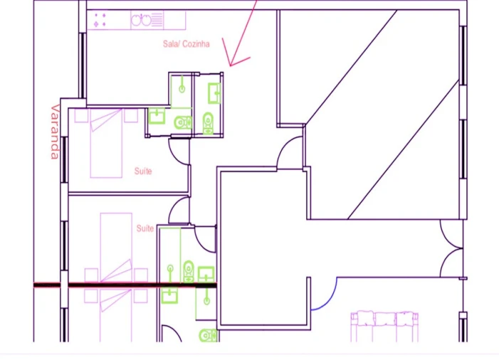 Apartamento T2 para Venda em Cedofeita, Santo Ildefonso, Sé, Miragaia, São Nicolau e Vitória Planta 1