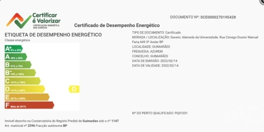 Apartamento T2 para Venda em Azurem